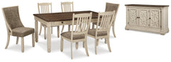 J&M Furniture - Ashley Furniture - Bolanburg Dining Table and 6 Chairs with Server - Dining Table and 6 Chairs with Server - D647D22