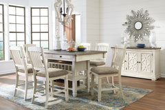 J&M Furniture - Ashley Furniture - Bolanburg Counter Height Dining Table and 6 Barstools with Server - Counter Height Dining Table and 6 Barstools with Server - D647D23