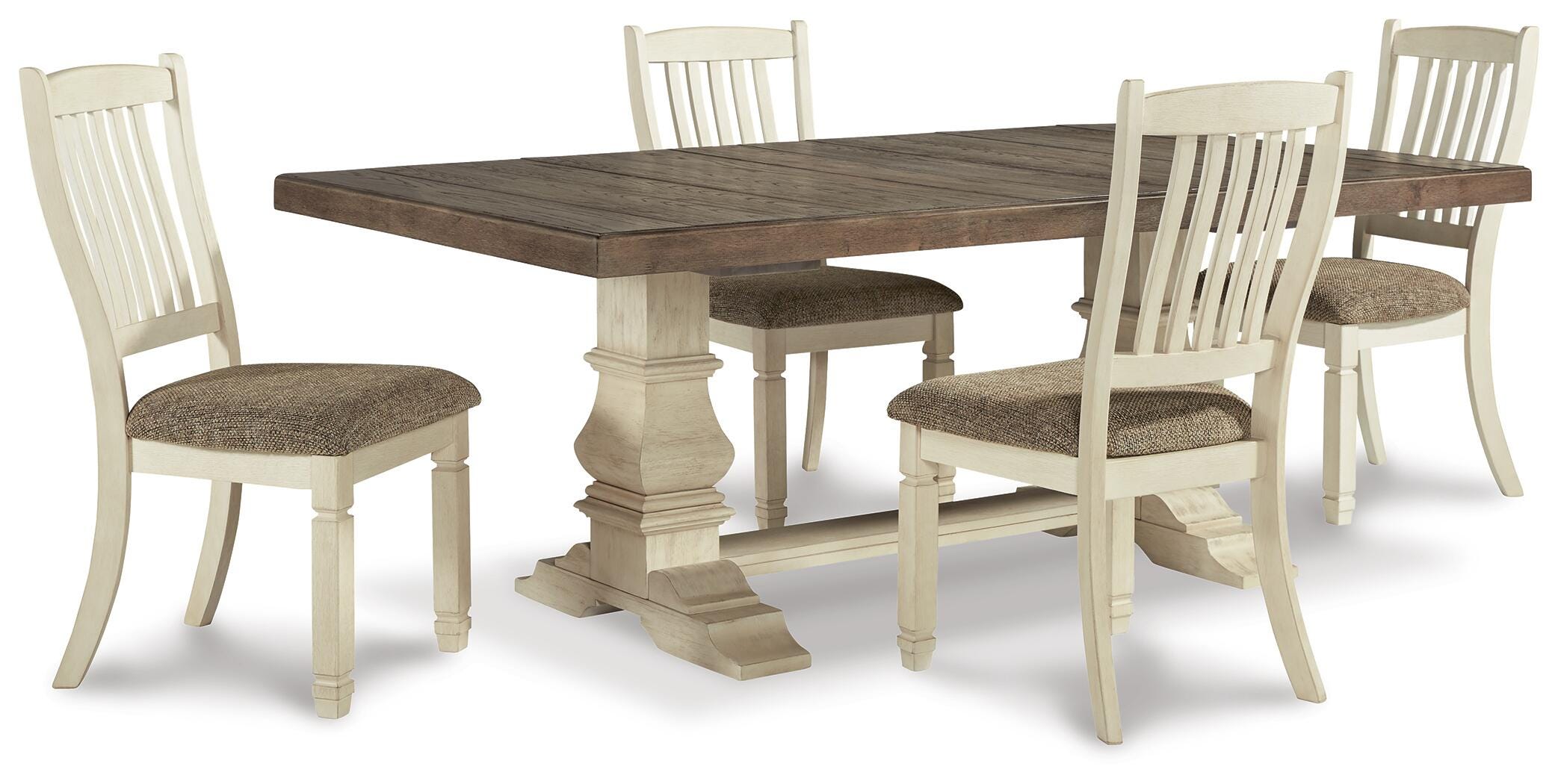 J&M Furniture - Ashley Furniture - Bolanburg Extension Dining Table and 4 Chairs - Extension Dining Table and 4 Chairs - D647D15