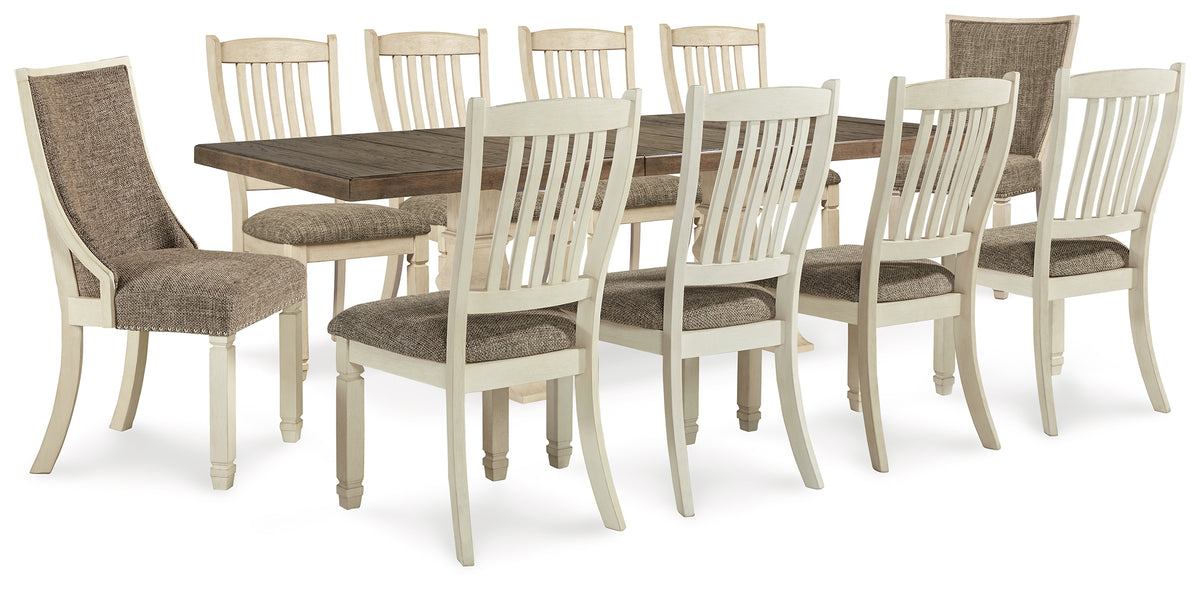 J&M Furniture - Ashley Furniture - Bolanburg Dining Table and 10 Chairs - Dining Table and 10 Chairs - D647D38