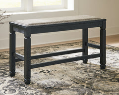 J&M Furniture - Ashley Furniture - Tyler Creek Counter Height Dining Bench - DBL Counter UPH Bench (1/CN) / Antique Black / 42"W x 15"D x 24"H - D736-09