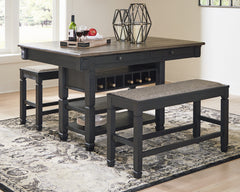 J&M Furniture - Ashley Furniture - Tyler Creek Counter Height Dining Table - RECT Dining Room Counter Table / Black/Gray - D736-32