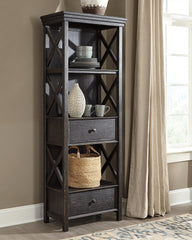 J&M Furniture - Ashley Furniture - Tyler Creek Display Cabinet - Display Cabinet / Black/Gray - D736-76
