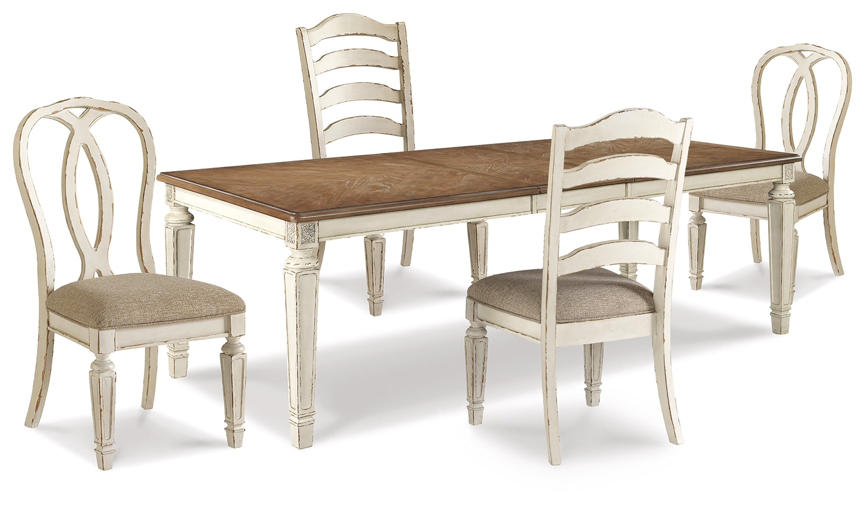 J&M Furniture - Ashley Furniture - Realyn Dining Table and 4 Chairs - Dining Table and 4 Chairs - D743D17