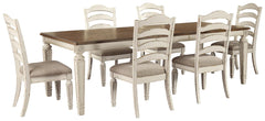 Realyn Extension Dining Table and 6 Chairs