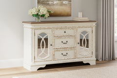 J&M Furniture - Ashley Furniture - Realyn Dining Server - Dining Room Server / Chipped White - D743-60