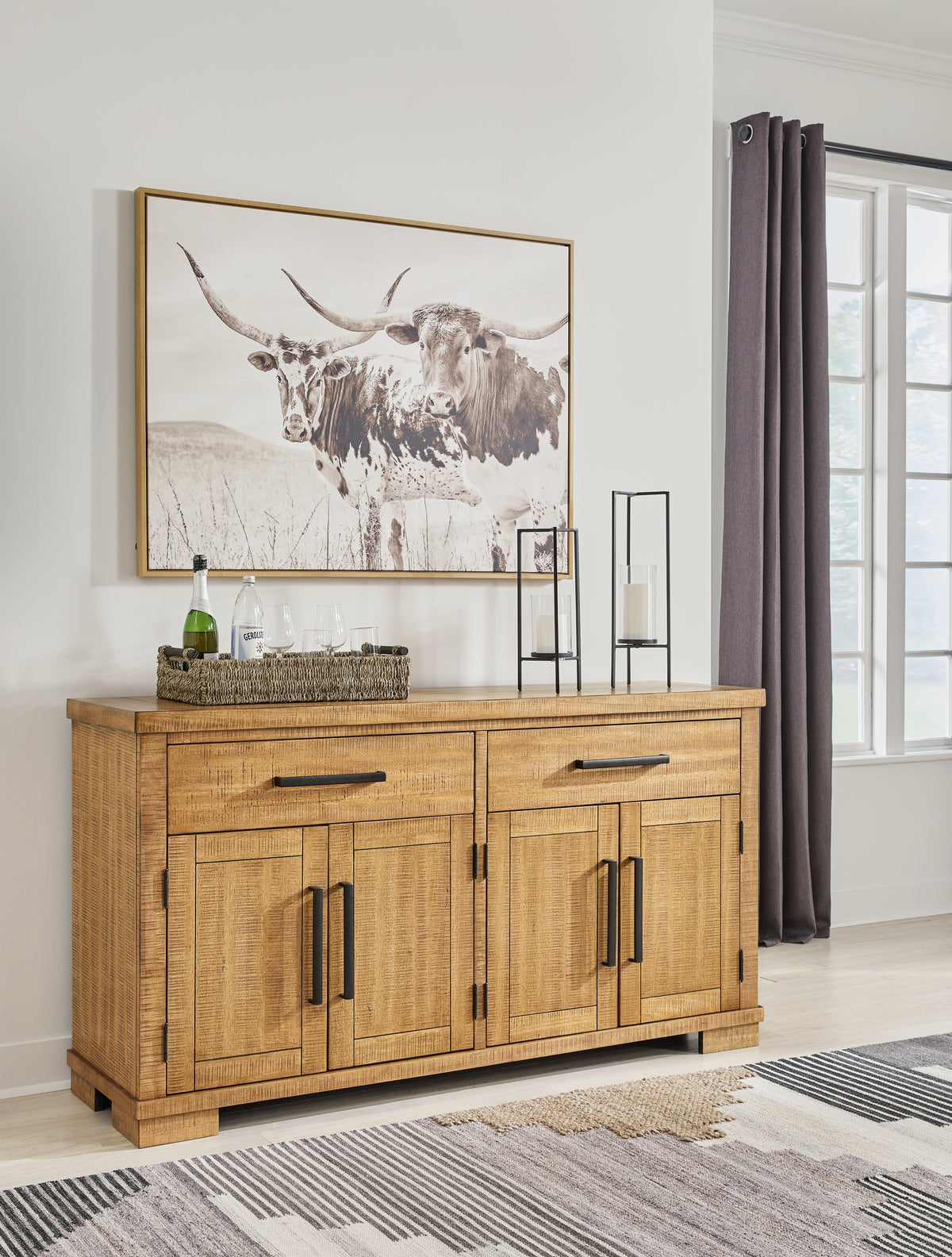 J&M Furniture - Ashley Furniture - Havonplane Dining Server - Dining Room Server / Brown - D773-60
