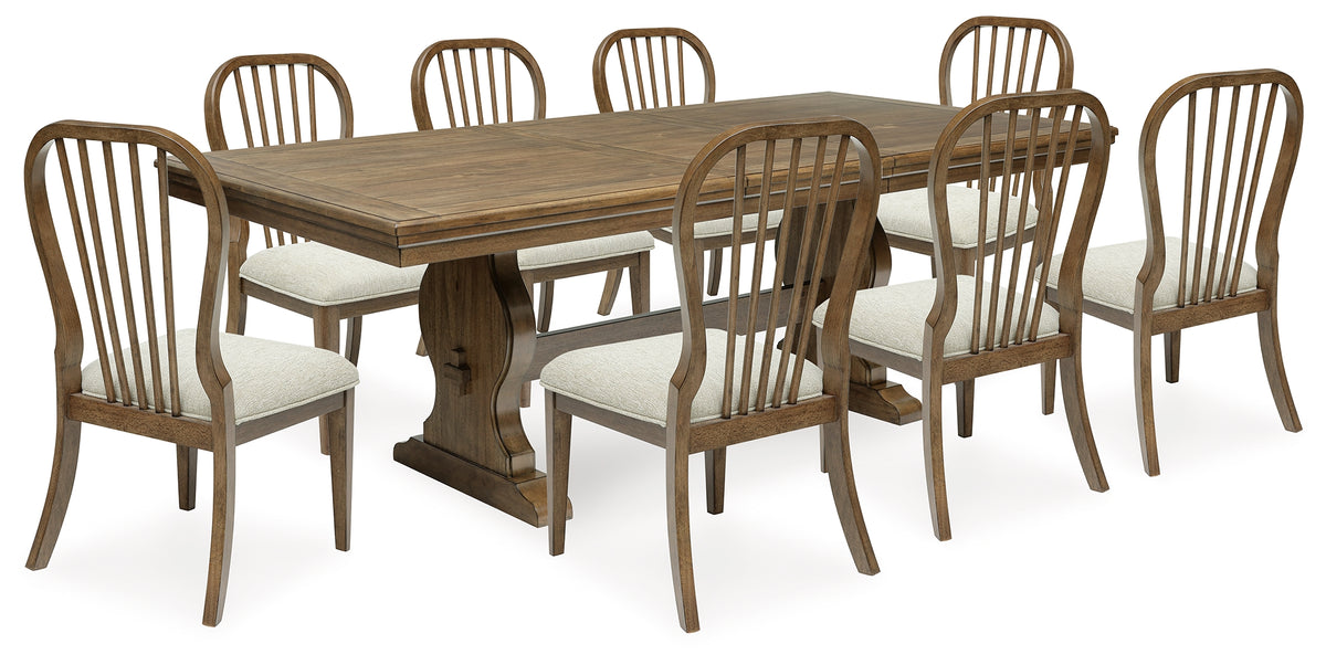 J&M Furniture - Ashley Furniture - Sturlayne Dining Table and 8 Chairs - Dining Table and 8 Chairs - D787D4