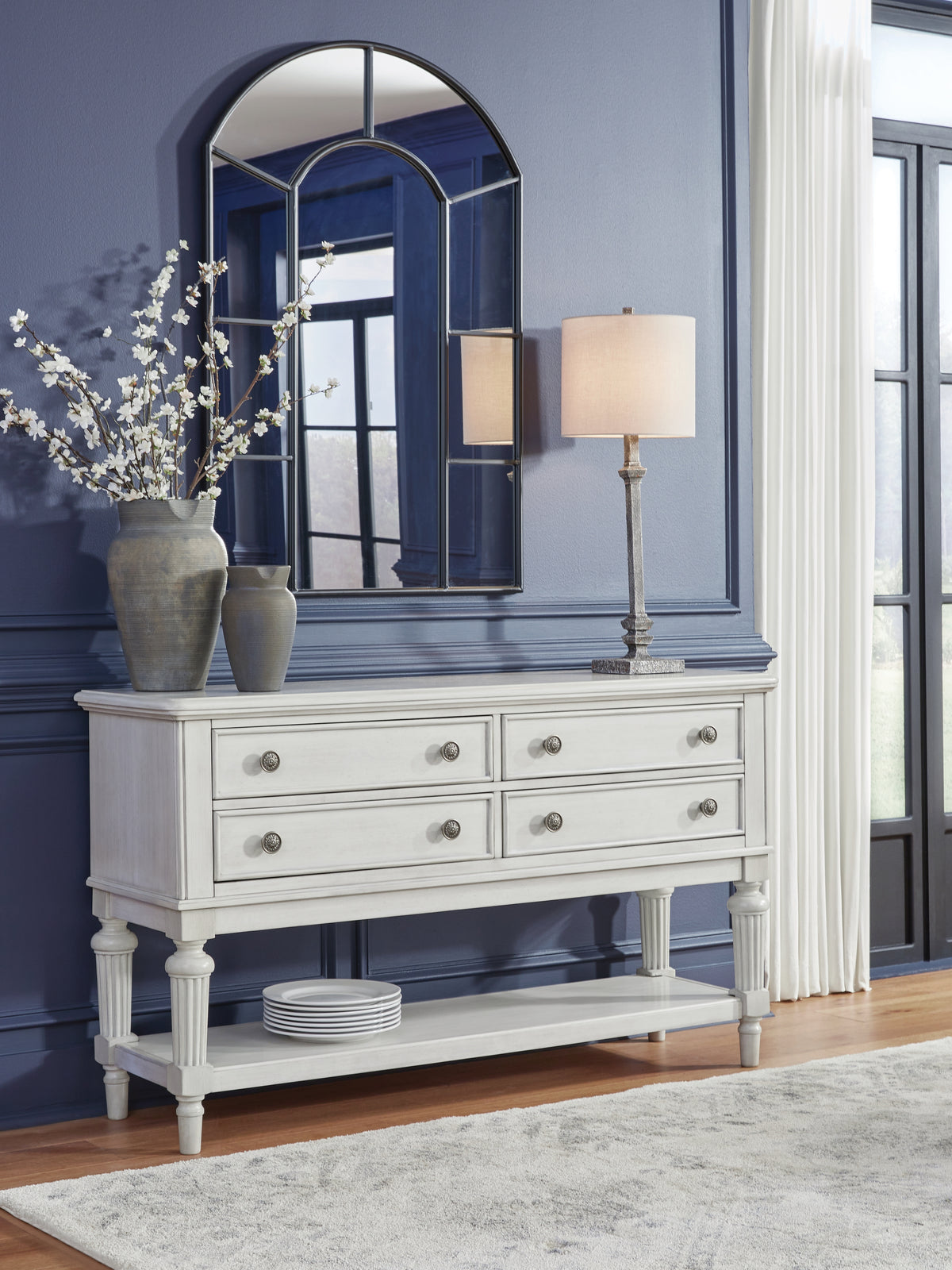 J&M Furniture - Ashley Furniture - Montelaine Dining Server - Dining Room Server / Antique White - D795-60