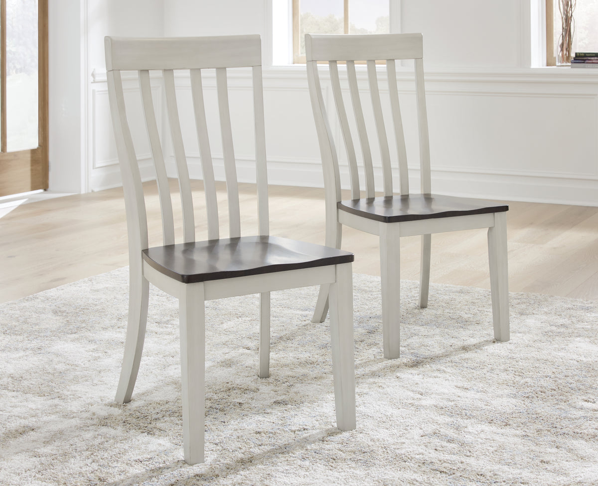 J&M Furniture - Ashley Furniture - Darborn Dining Chair (Set of 2) - Dining Chair (Set of 2) / Gray/Brown - D796-01X2
