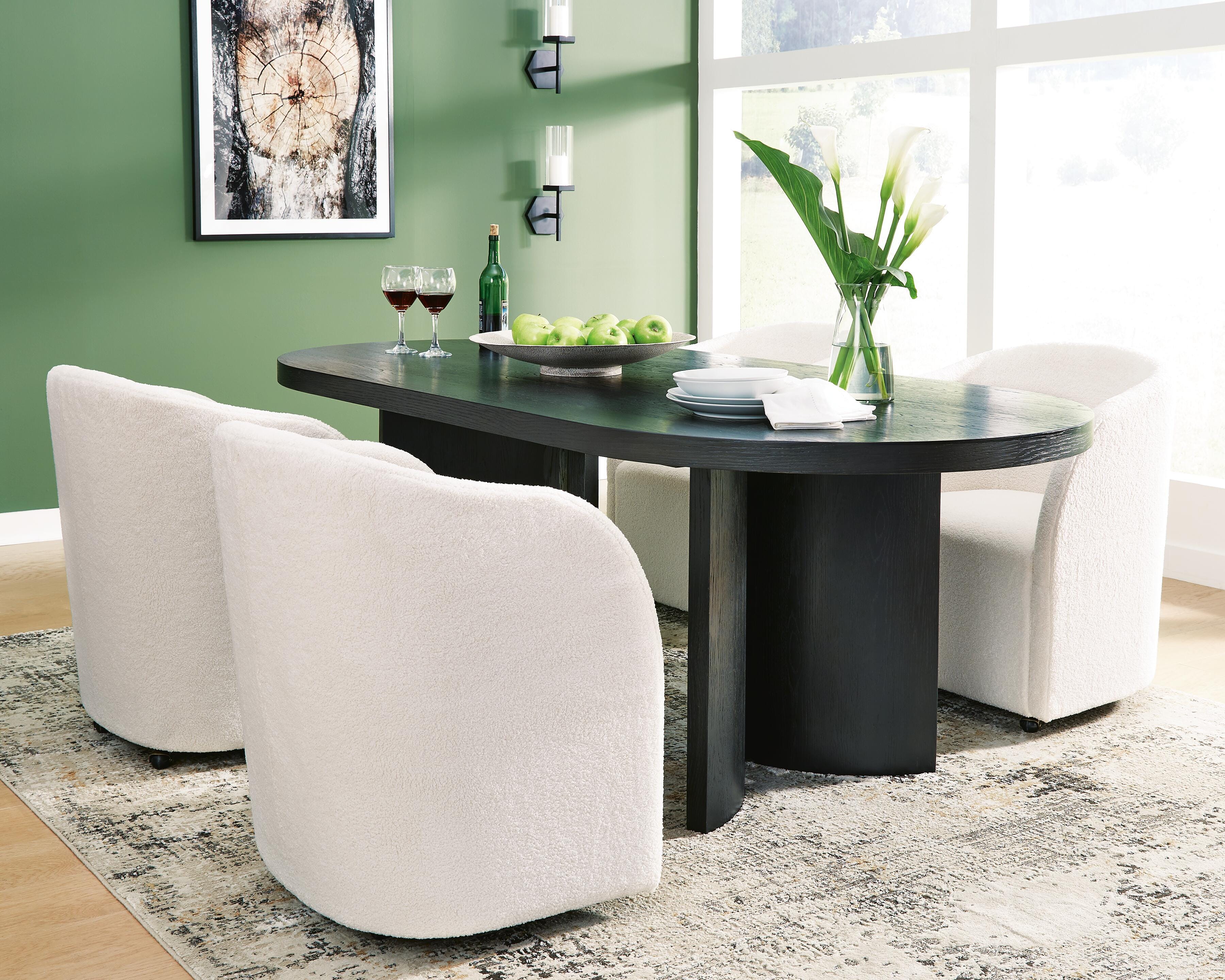 J&M Furniture - Ashley Furniture - Rowanbeck Dining Table and 4 Chairs - Dining Table and 4 Chairs - D821D2