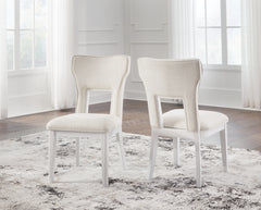 J&M Furniture - Ashley Furniture - Chalanna Dining Chair (Set of 2) - Dining Chair (Set of 2) / White - D822-01X2