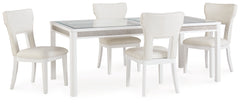 J&M Furniture - Ashley Furniture - Chalanna Dining Table and 4 Chairs - Dining Table and 4 Chairs - D822D1