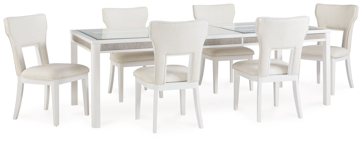 J&M Furniture - Ashley Furniture - Chalanna Dining Table and 6 Chairs - Dining Table and 6 Chairs - D822D2