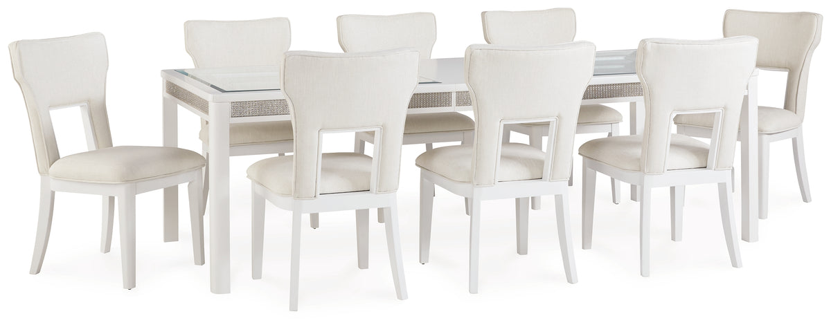 J&M Furniture - Ashley Furniture - Chalanna Dining Table and 8 Chairs - Dining Table and 8 Chairs - D822D3