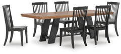 J&M Furniture - Ashley Furniture - Greddinton Extension Dining Table and 6 Chairs - Extension Dining Table and 6 Chairs - PCD824D33