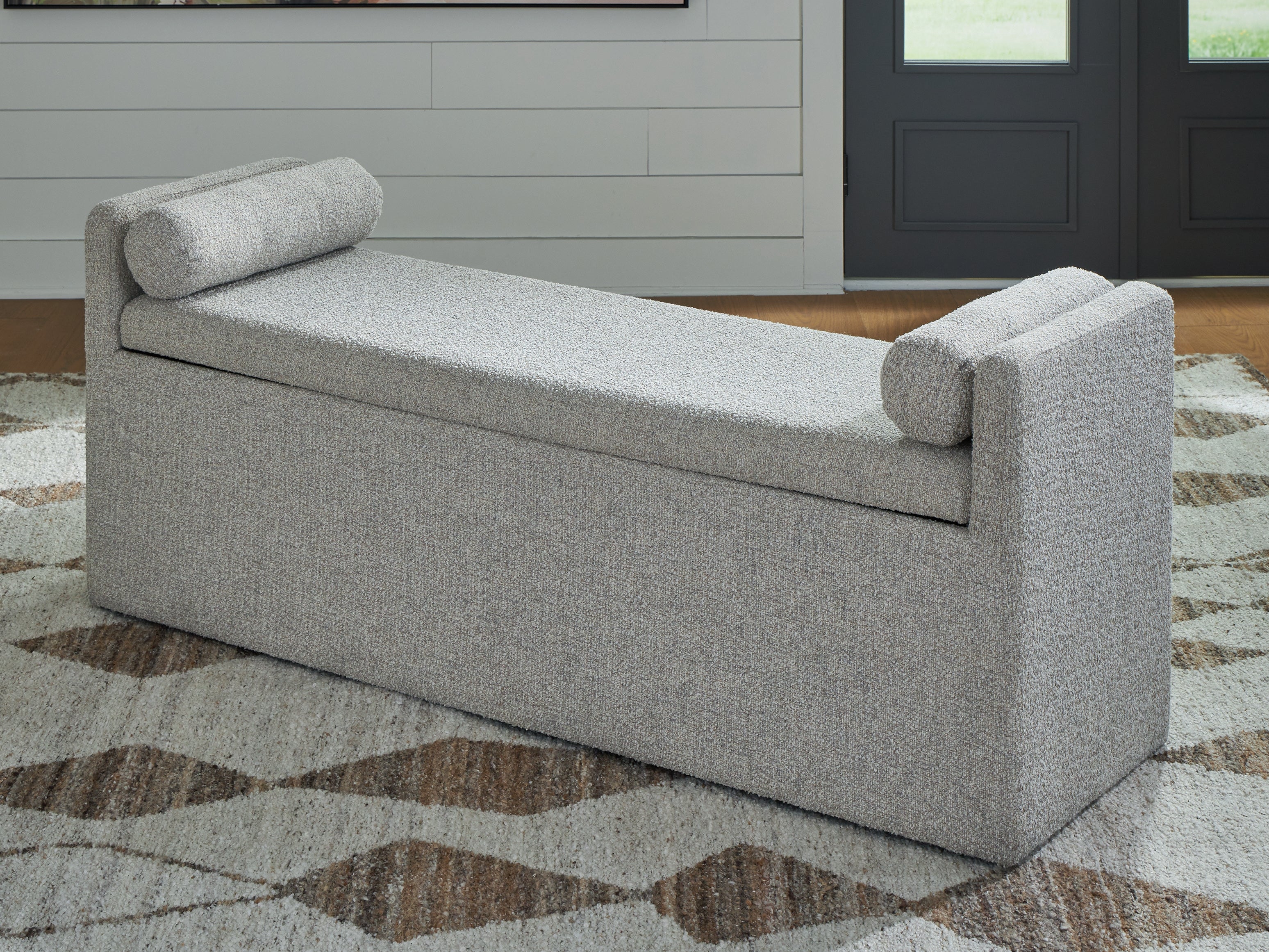 J&M Furniture - Ashley Furniture - Galliden 62" Dining Bench - Large UPH Dining Room Bench / Beige / 62"W x 19"D x 26"H - D841-00