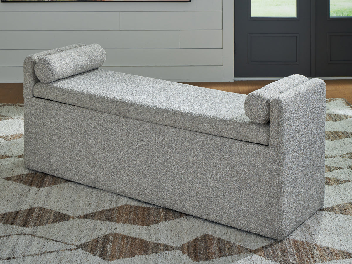 J&M Furniture - Ashley Furniture - Galliden 62" Dining Bench - Large UPH Dining Room Bench / Beige / 62"W x 19"D x 26"H - D841-00