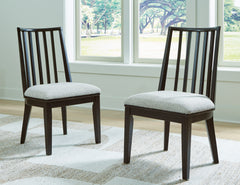 J&M Furniture - Ashley Furniture - Galliden Dining Chair (Set of 2) - Dining Chair (Set of 2) / Black/Brown - D841-01X2