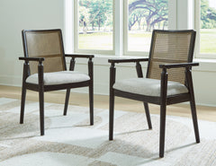 J&M Furniture - Ashley Furniture - Galliden Dining Chair (Set of 2) - Dining Chair (Set of 2) / Black/Brown - D841-02AX2