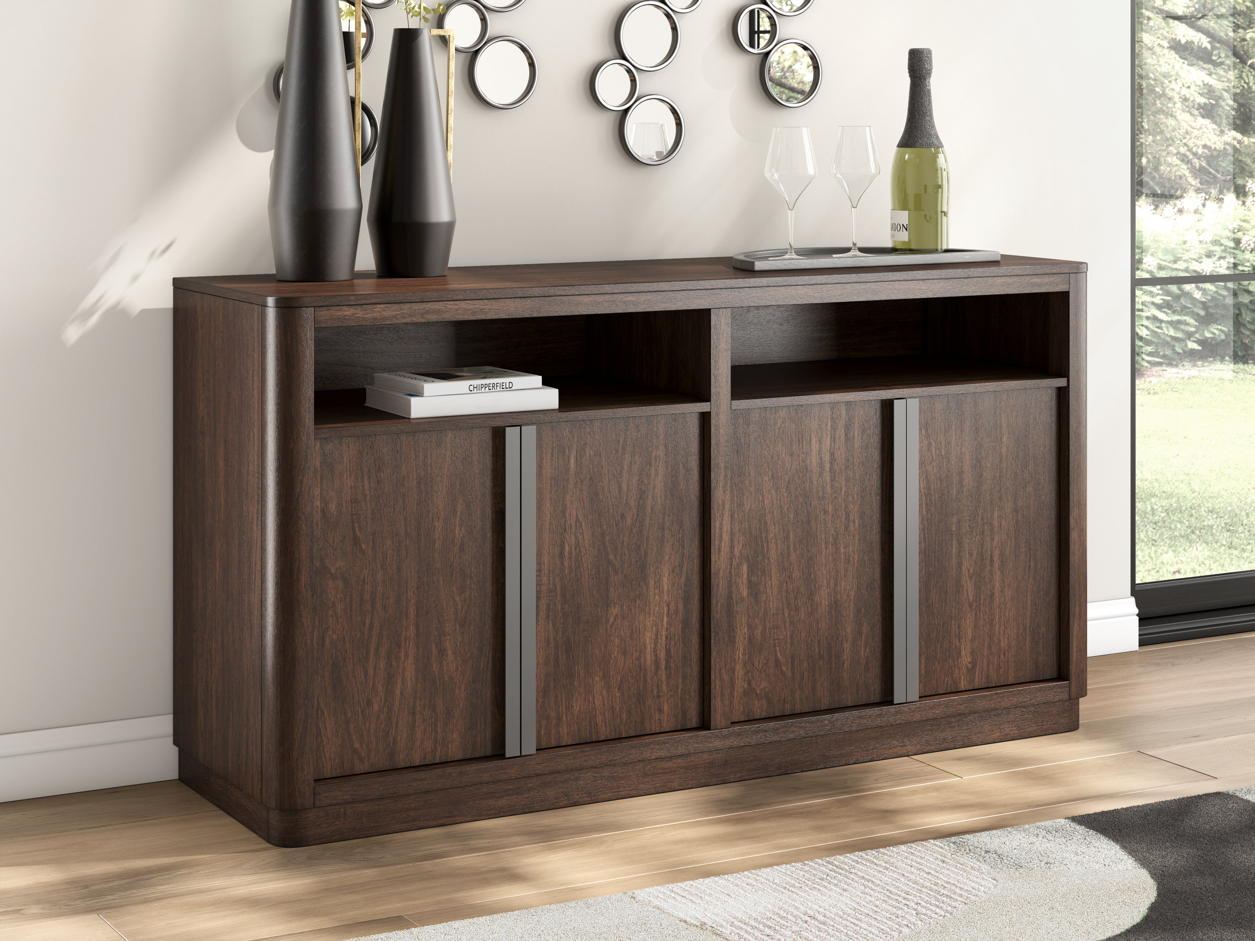 J&M Furniture - Ashley Furniture - Dilenno Dining Server - Dining Room Server / Dark Brown - PCD857-60