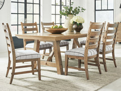 J&M Furniture - Ashley Furniture - Ridgester Extension Dining Table and 6 Chairs - Extension Dining Table and 6 Chairs - D858D5