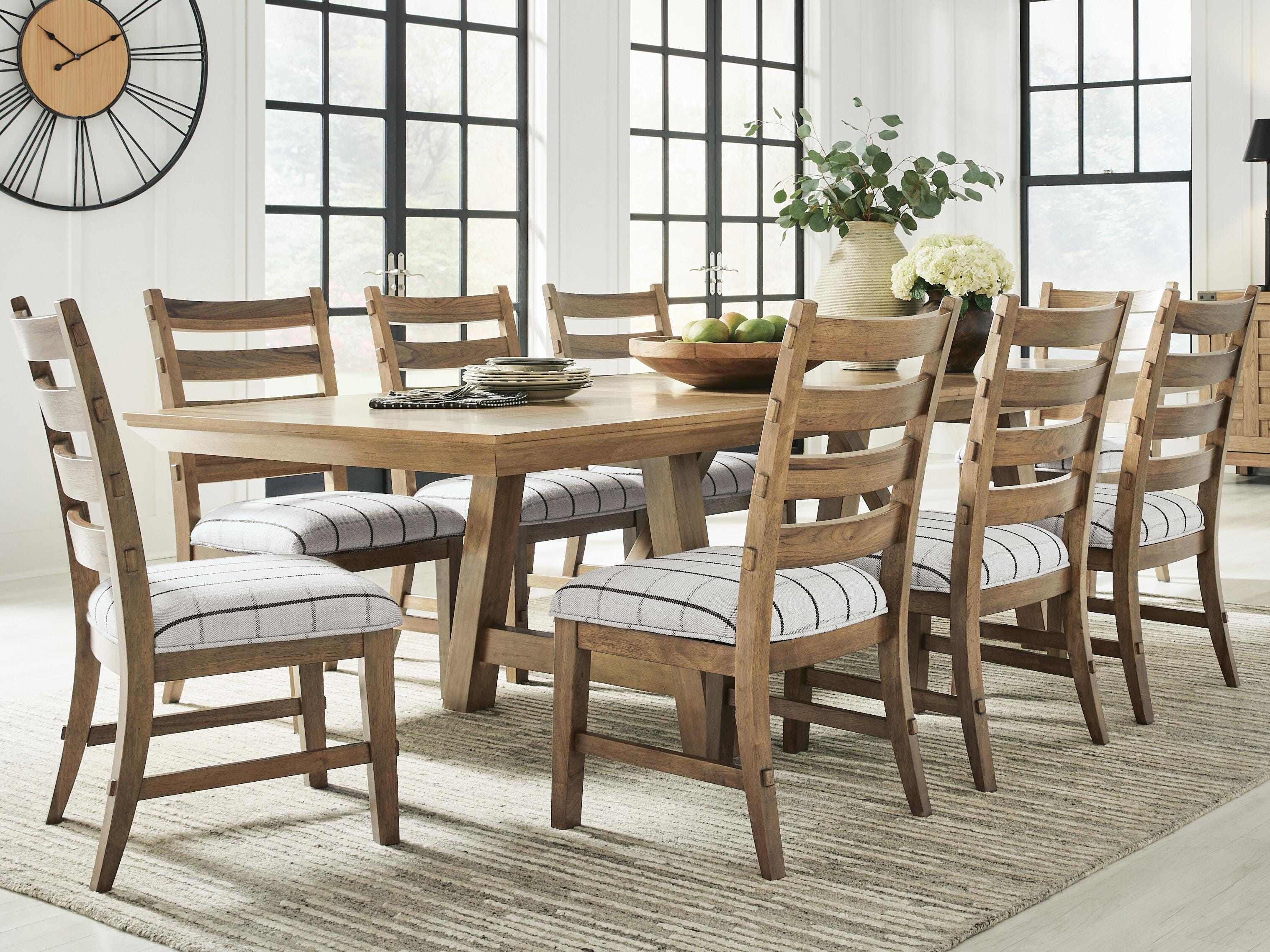 J&M Furniture - Ashley Furniture - Ridgester Extension Dining Table and 8 Chairs - Extension Dining Table and 8 Chairs - D858D6