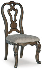 Maylee Dining Table with 6 Chairs and Buffet and Hutch