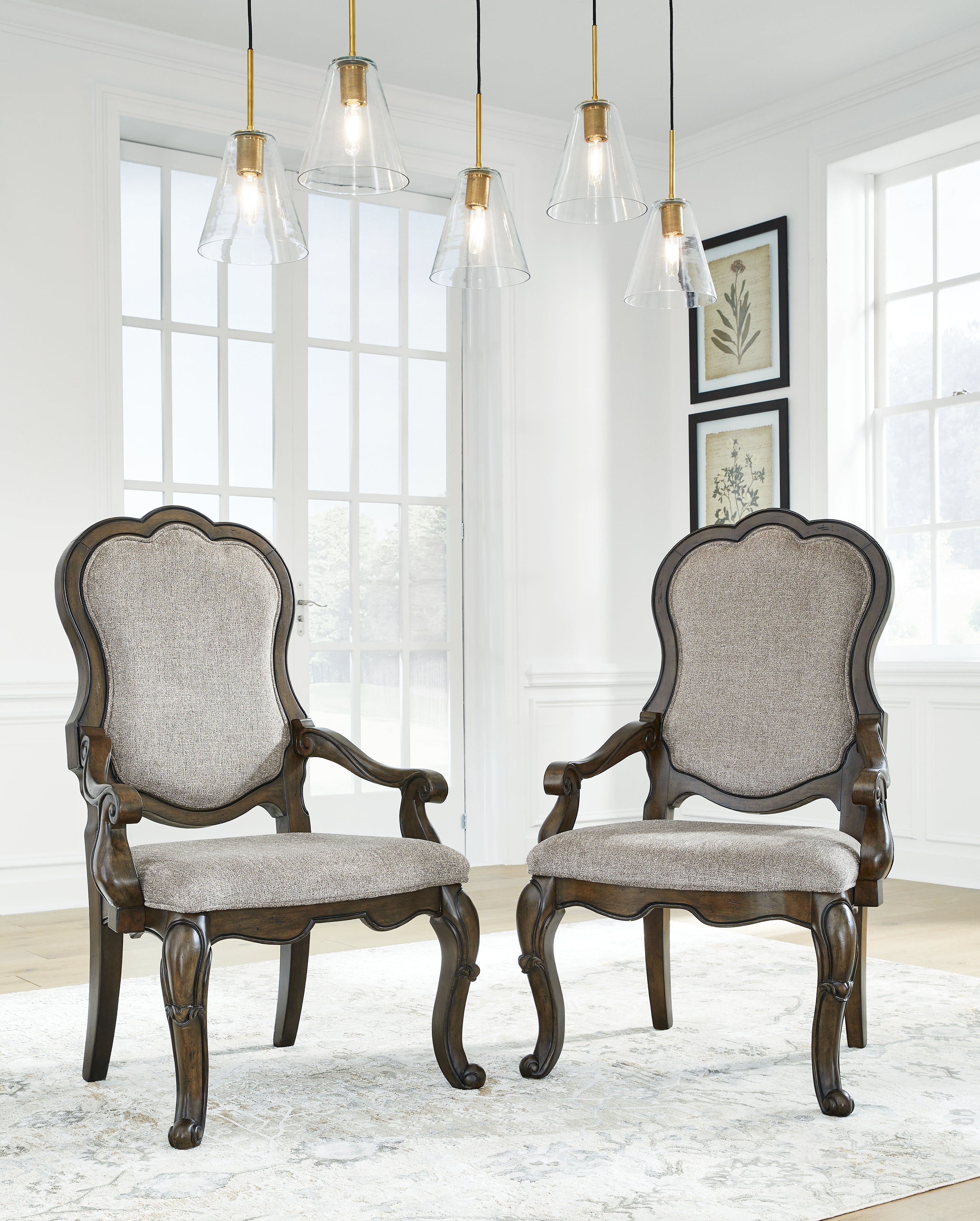 J&M Furniture - Ashley Furniture - Maylee Dining Chair (Set of 2) - Dining Chair (Set of 2) / Dark Brown - D947-01AX2