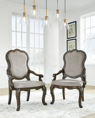 J&M Furniture - Ashley Furniture - Maylee Dining Chair (Set of 2) - Dining Chair (Set of 2) / Dark Brown - D947-01AX2
