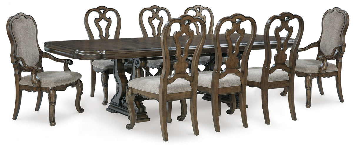 J&M Furniture - Ashley Furniture - Maylee Dining Table and 8 Chairs - Dining Table and 8 Chairs - D947D11