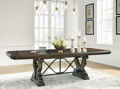 J&M Furniture - Ashley Furniture - Maylee Dining Extension Table - Dining Extension Table / Dark Brown - D947D5