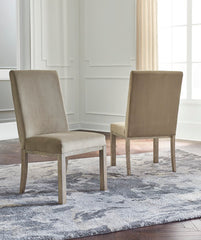 J&M Furniture - Ashley Furniture - Chrestner Dining Chair (Set of 2) - Dining Chair (Set of 2) / Gray/Brown - D983-01X2