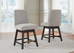 J&M Furniture - Ashley Furniture - Burkhaus Counter Height Barstool (Set of 2) - Counter Height Barstool (Set of 2) / Dark Brown - D984-124X2