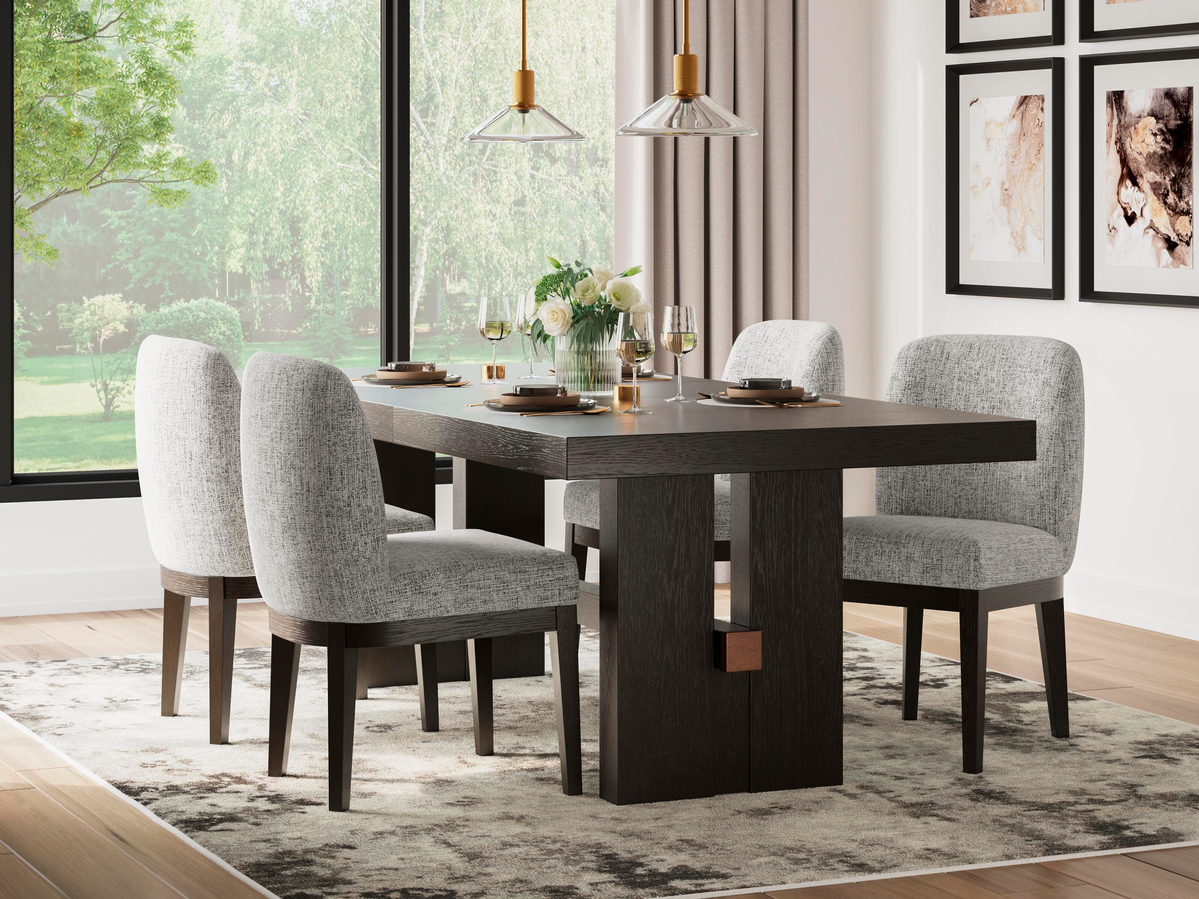 J&M Furniture - Ashley Furniture - Burkhaus Dining Table and 4 Chairs - Dining Table and 4 Chairs - D984D1