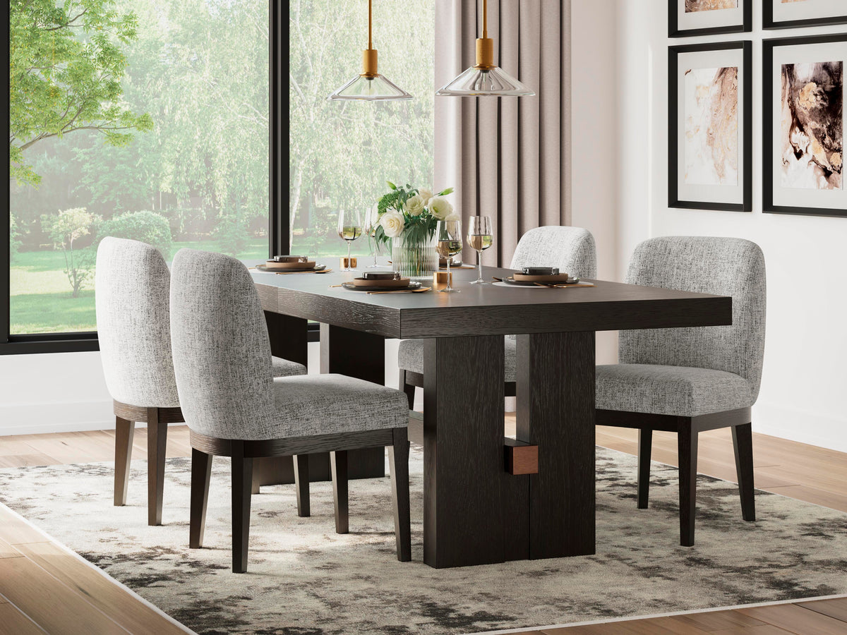 J&M Furniture - Ashley Furniture - Burkhaus Dining Table and 4 Chairs - Dining Table and 4 Chairs - D984D1
