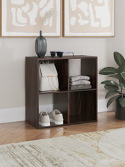 J&M Furniture - Ashley Furniture - Glosmount Four Cube Organizer - Four Cube Organizer / Cherry/Light Brown - EA1055-2X2
