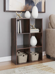 J&M Furniture - Ashley Furniture - Glosmount Six Cube Organizer - Six Cube Organizer / Cherry/Light Brown - EA1055-3X2