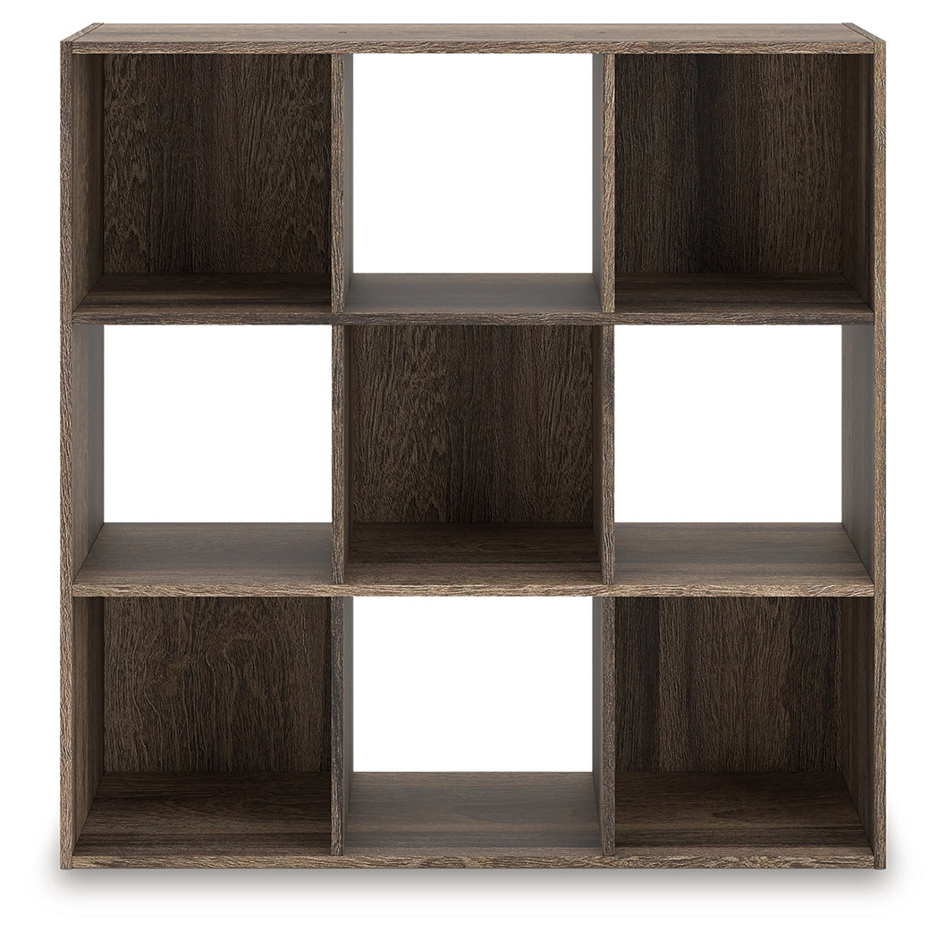 J&M Furniture - Ashley Furniture - Shallifer Nine Cube Organizer - Nine Cube Organizer / Brown - EA1104-3X3