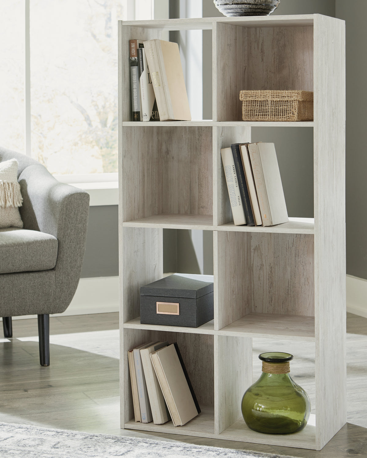 J&M Furniture - Ashley Furniture - Paxberry Eight Cube Organizer - Eight Cube Organizer / Whitewash - EA1811-4X2