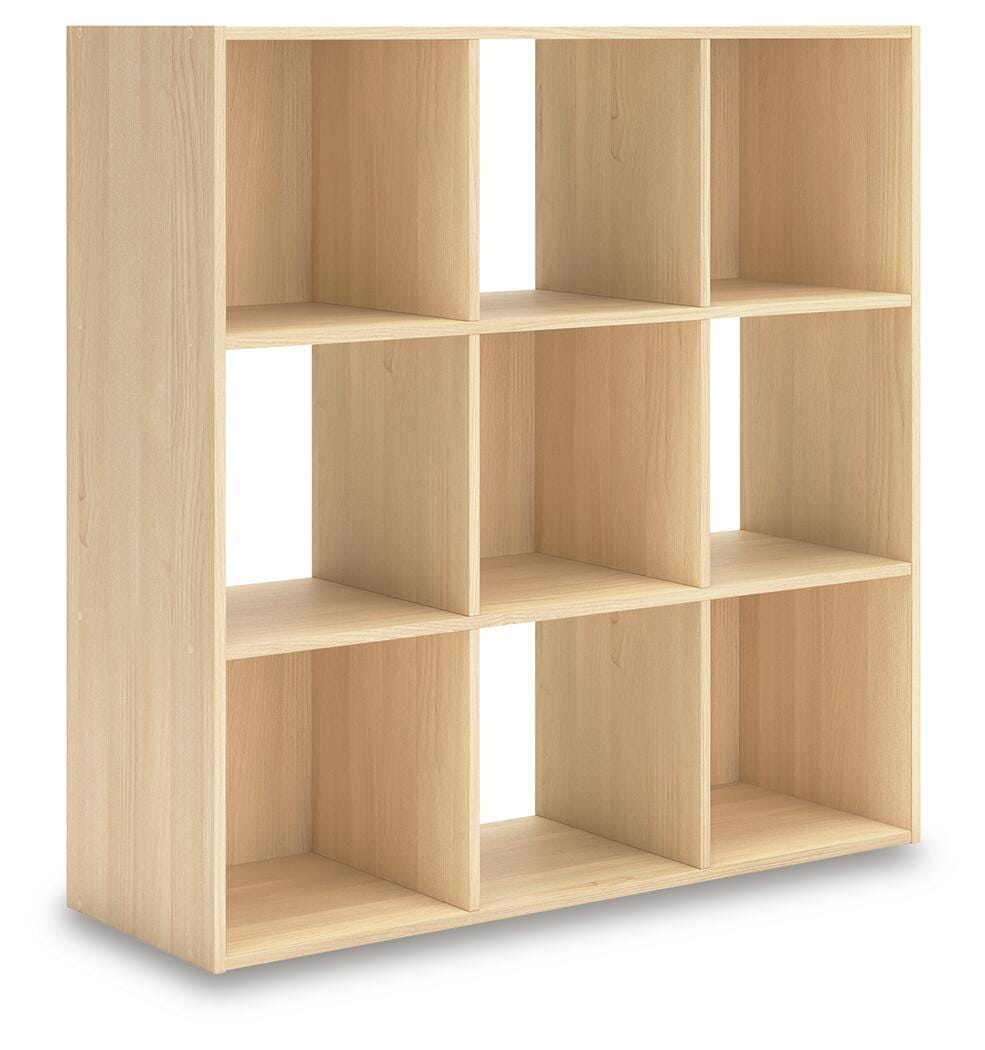 J&M Furniture - Ashley Furniture - Piperton Nine Cube Organizer - Nine Cube Organizer / Tan - EA2444-3X3