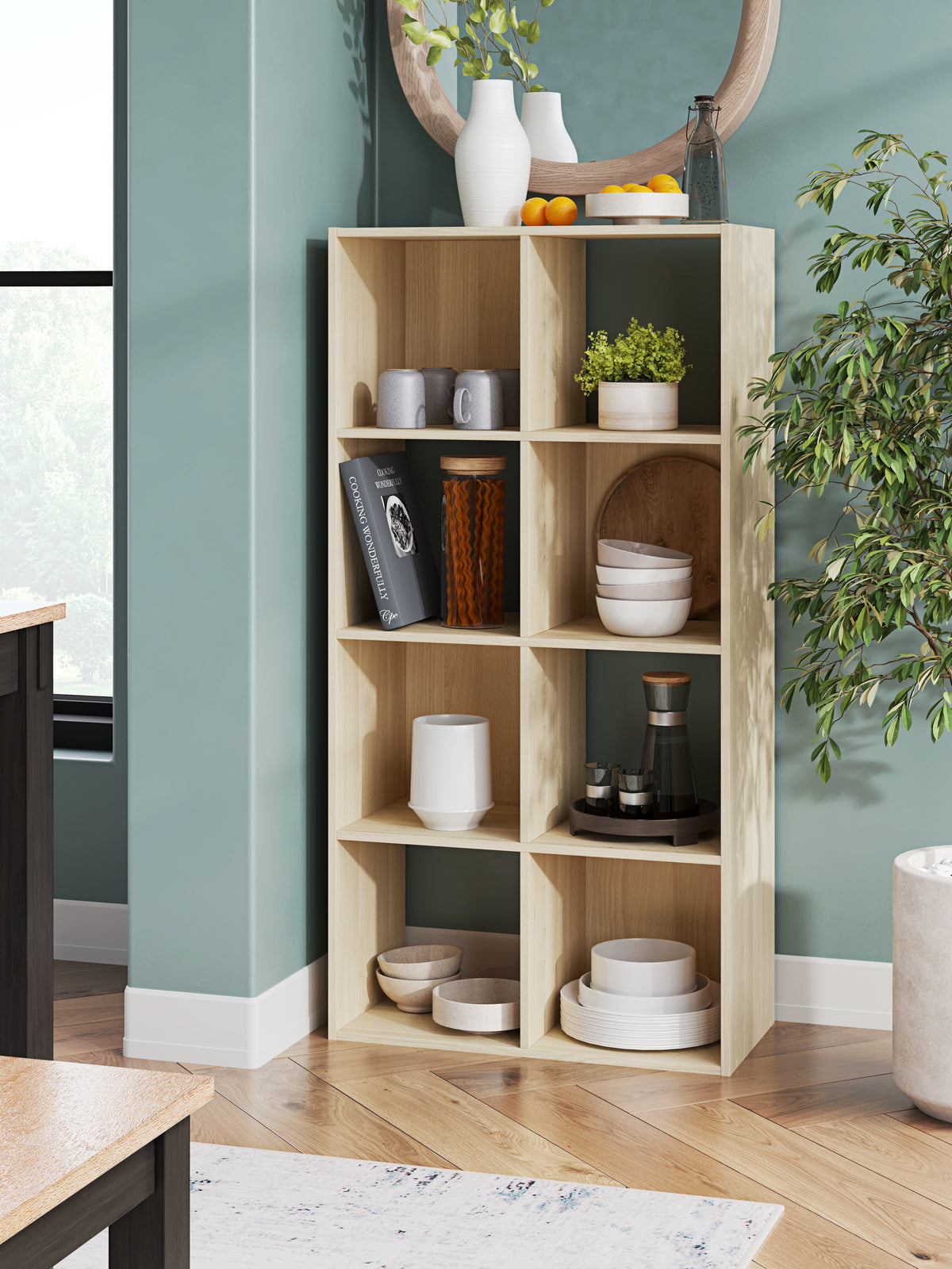 J&M Furniture - Ashley Furniture - Piperton Eight Cube Organizer - Eight Cube Organizer / Charcoal - EA5514-4X2