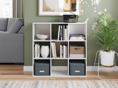 J&M Furniture - Ashley Furniture - Onita Nine Cube Organizer - Nine Cube Organizer / White - EA9630-3X3