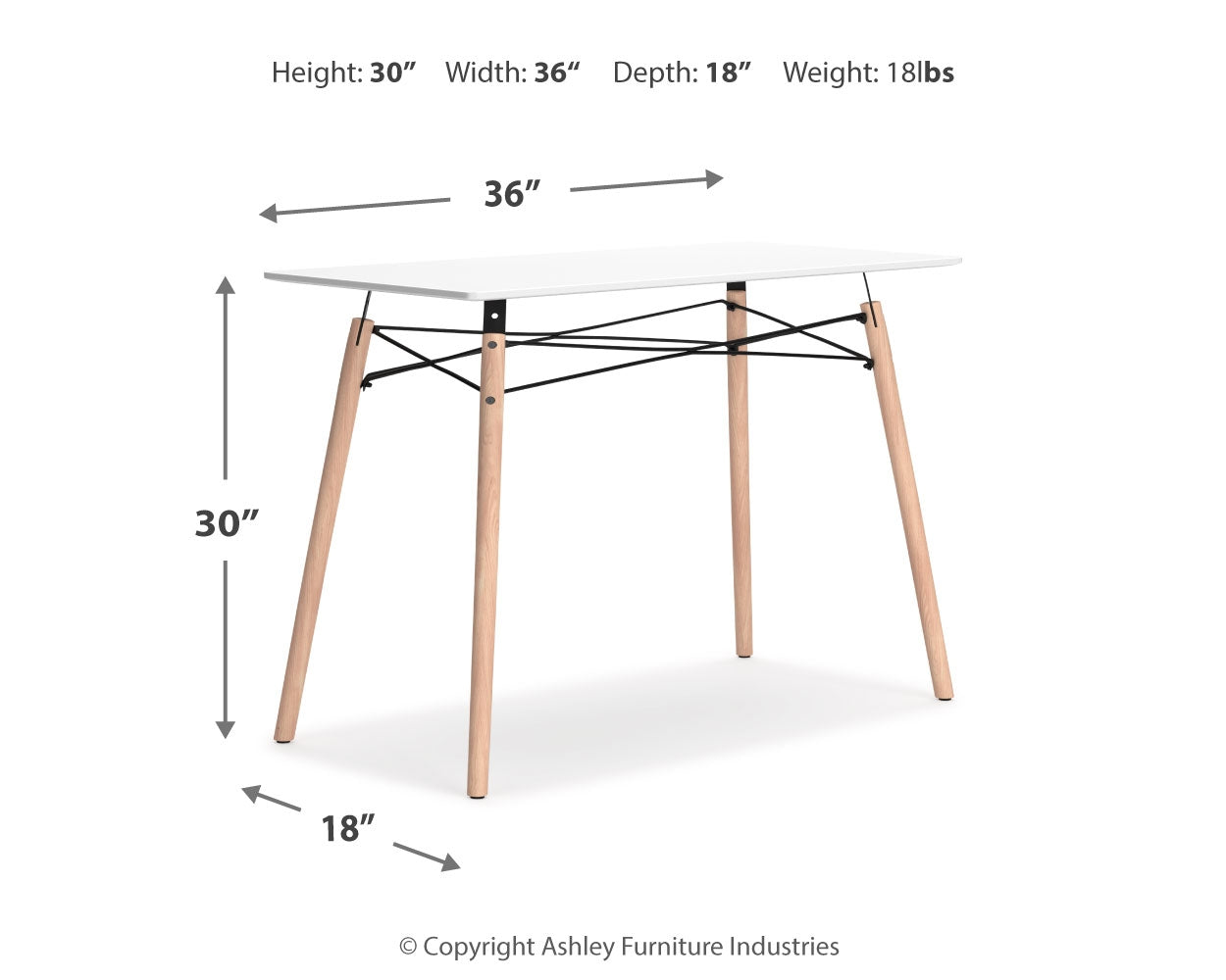 Jaspeni Home Office Desk
