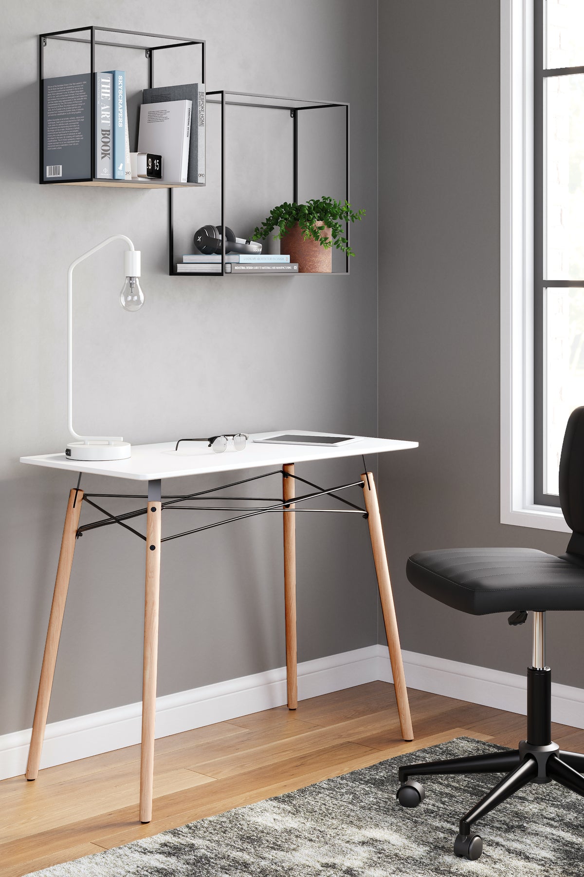 J&M Furniture - Ashley Furniture - Jaspeni Home Office Desk - Home Office Desk - H020-110