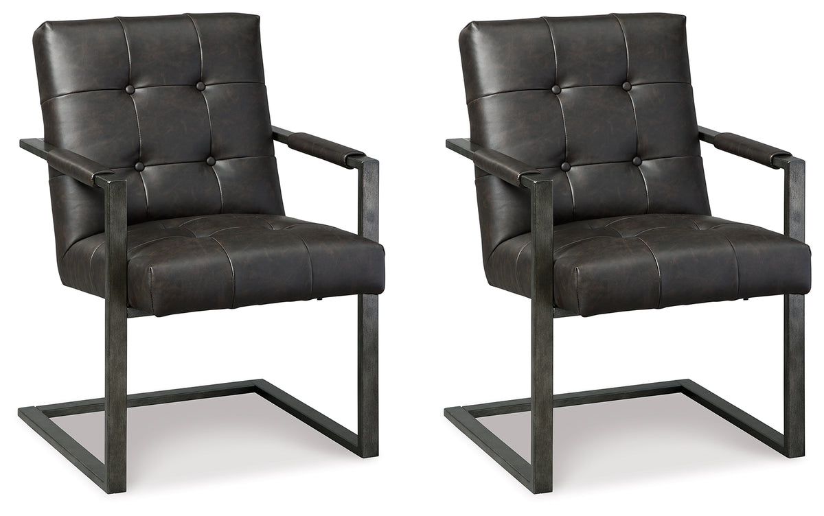 J&M Furniture - Ashley Furniture - Starmore Home Office Desk Chair (Set of 2) - Home Office Desk Chair (Set of 2) / Black - H633-02AX2