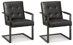 J&M Furniture - Ashley Furniture - Starmore Home Office Desk Chair (Set of 2) - Home Office Desk Chair (Set of 2) / Black - H633-02AX2