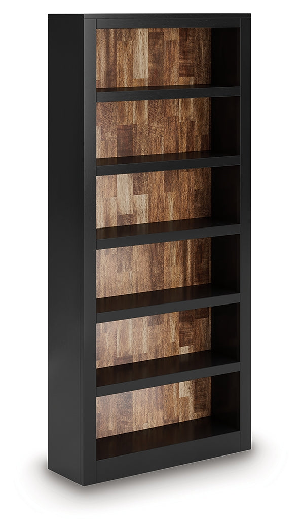 J&M Furniture - Ashley Furniture - Wildenauer 75" Bookcase - Bookcase / Brown/Black - H664-70