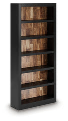 J&M Furniture - Ashley Furniture - Wildenauer 75" Bookcase - Bookcase / Brown/Black - H664-70