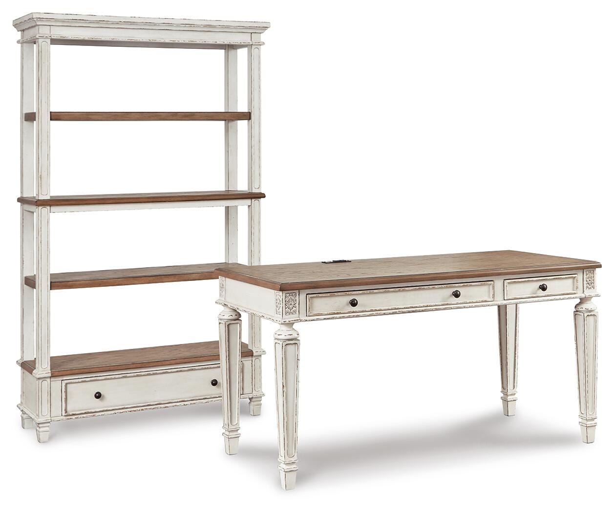 J&M Furniture - Ashley Furniture - Realyn Desk and Bookcase - Desk and Bookcase - H743H5